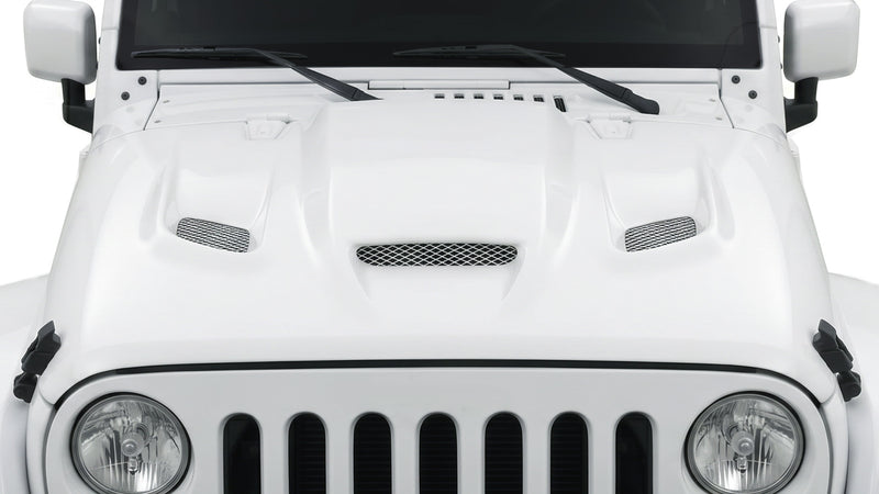 2007-2018 Jeep Wrangler Gralix Hellcat Look Hood - 1 Piece