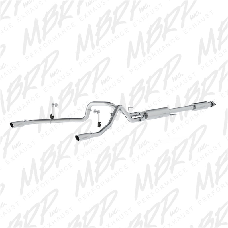MBRP 2015 Ford F-150 5.0L 3in Cat Back Dual Split Rear Exit AL Système d'échappement