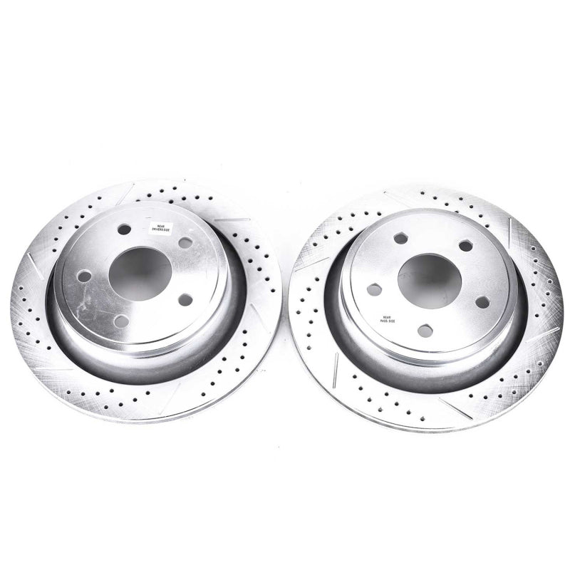 Power Stop 07-09 Chrysler Aspen Arrière Évolution Disques de Frein Percés et Rainurés - Paire