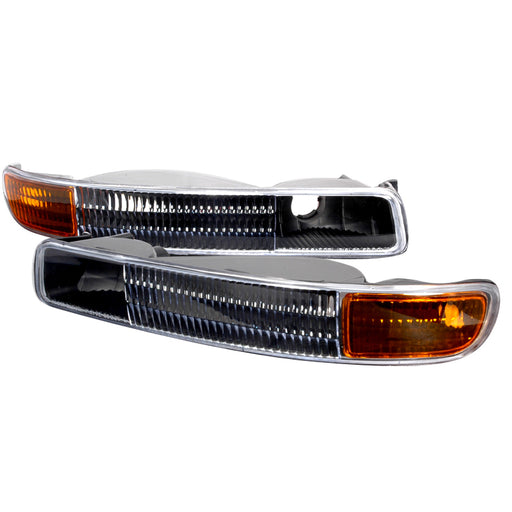 Spec-D 99-05 Gmc Sierra Bumper Lights Black 2LB-GMC99JM-KS