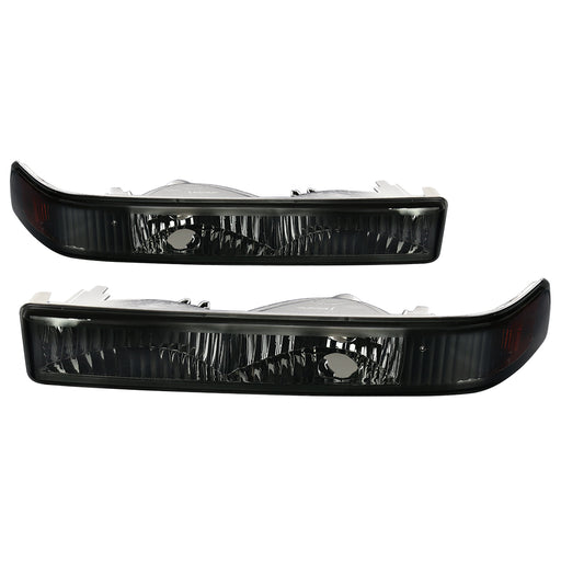 Spec-D 98-02 Chevrolet S10 Bumper Lights Smoke 2LB-S1098G-RS