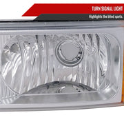 Spec-D 03-06 Chevrolet Silverado Bumper Lights Chrome 2LB-SIV04-RS