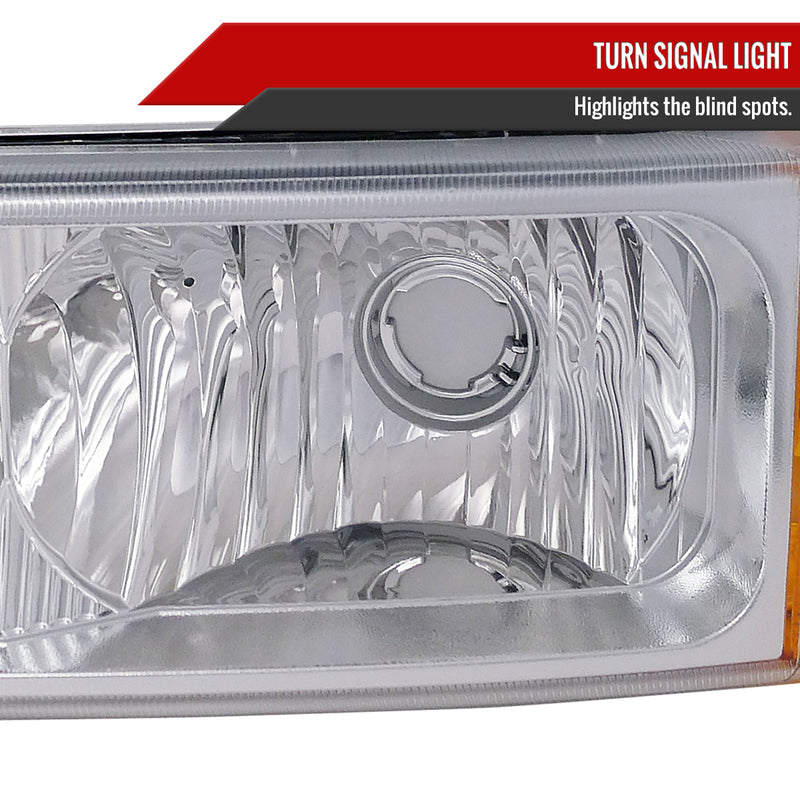 Spec-D 03-06 Chevrolet Silverado Bumper Lights Chrome 2LB-SIV04-RS