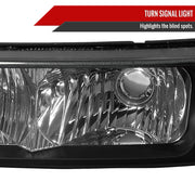 Spec-D 03-06 Chevrolet Silverado Bumper Lights Black 2LB-SIV04JM-RS