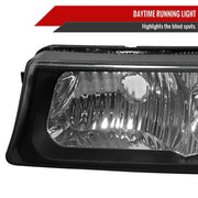 Spec-D 03-06 Chevrolet Avalanche Bumper Lights Black 2LB-SIV04JM-RS