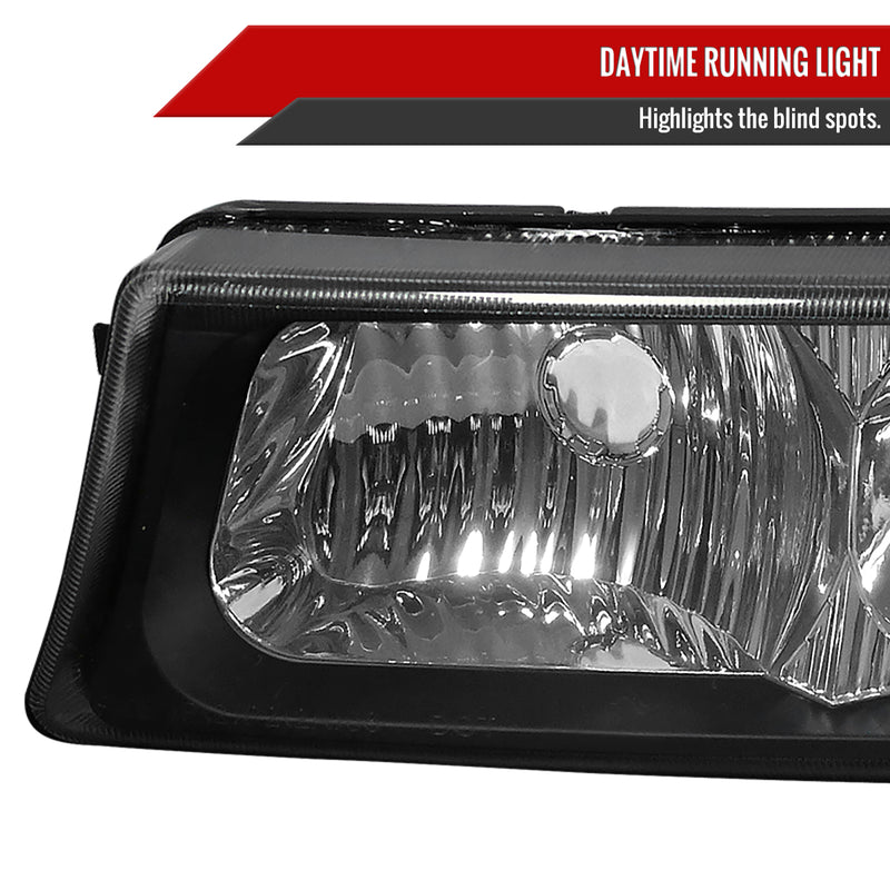 Spec-D 03-06 Chevrolet Avalanche Bumper Lights Black 2LB-SIV04JM-RS