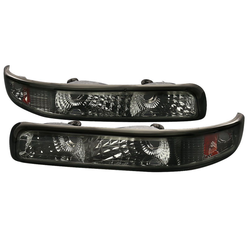 Spec-D 99-02 Chevrolet  Silverado  Smoked Bumper Lights  2LB-SIV99G-RS