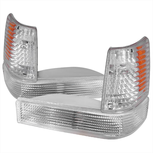 Spec-D 93-98 Jeep  Grand Cherokee  Bumper Light + Corner Light Chrome  2LBLC-GKEE93-RS