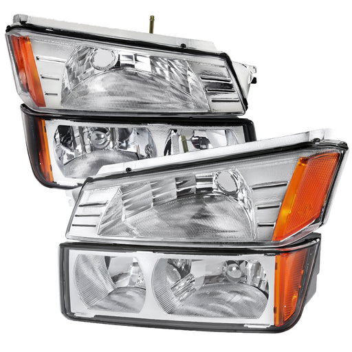 Spec-D 02-06 Chevrolet  Avalanche 1500 Headlight And Bumper Light - Chrome 2LBLH-AVA02-RS