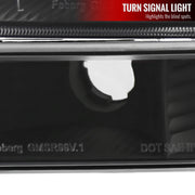 Spec-D 03-07 Chevrolet Silverado Crystal Housing Headlights And Parking Lights Smoke 2LBLH-GMC99JM-RS