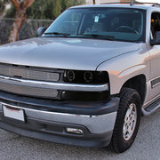 Spec-D 99-02 Chevrolet Silverado Dual Halo Projector Headlight With Led Signal Light Black Smoke 2LBLHP-SIV99SMLED-RS