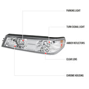 Spec-D 04-12 Chevrolet Colorado Corner Lights Chrome 2LC-COL04-TM