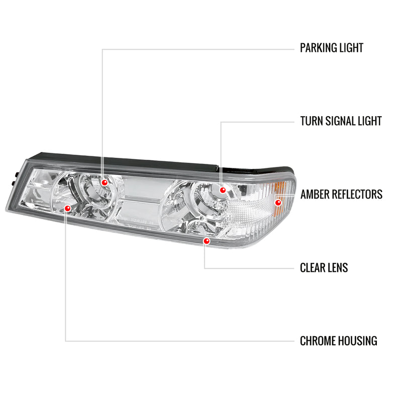 Spec-D 04-12 Gmc Canyon Corner Lights Chrome 2LC-COL04-TM