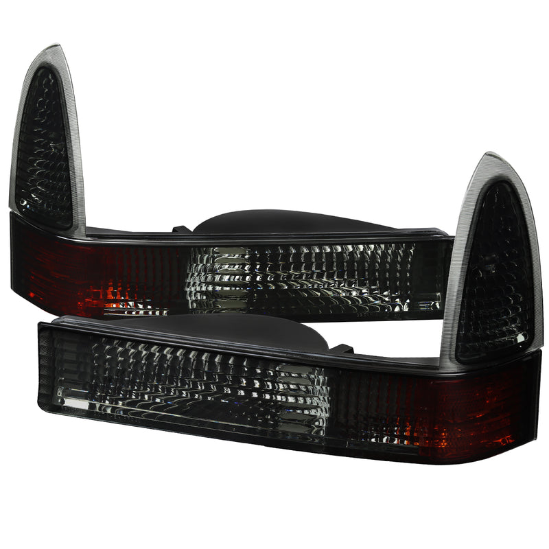 Spec-D 99-04 Ford F250 Corner Lights- Smoke- Also Fit Excursion 2LC-F25099G-RS
