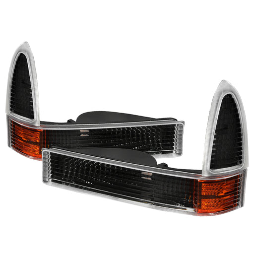 Spec-D 99-05 Ford F250/F350 Corner Lights Black 2LC-F25099JM-RS