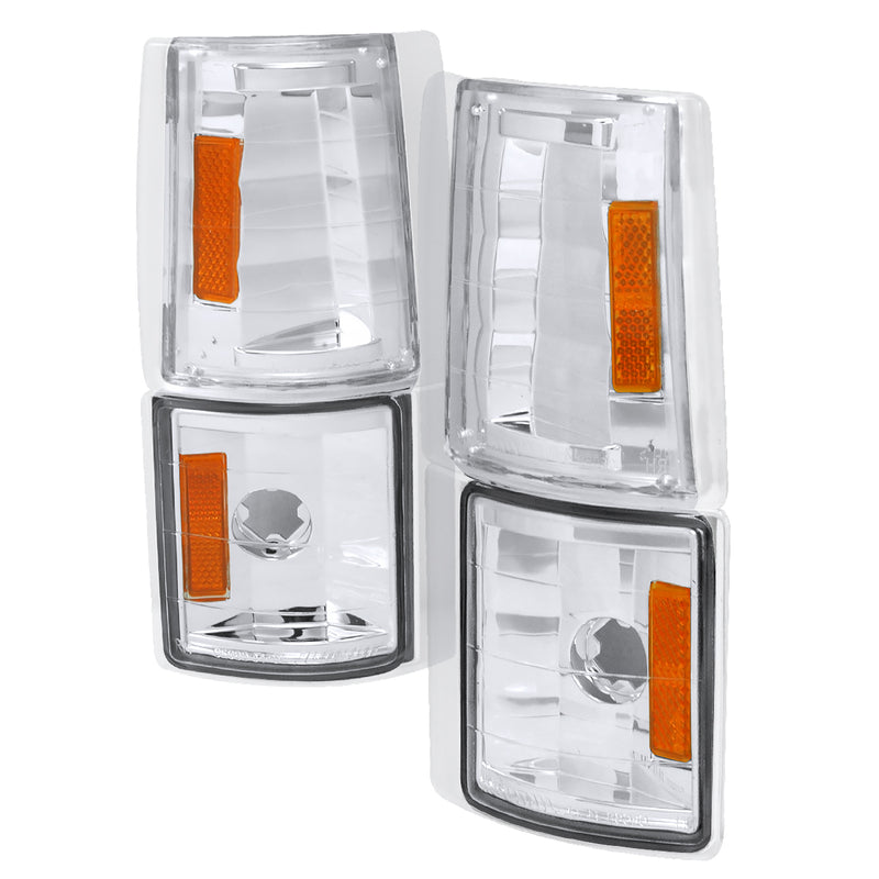 Spec-D 94-98 Gmc Full Size Pick Up Corner Light 4 Pcs Chrome 2LC-G2G4-V2-TM