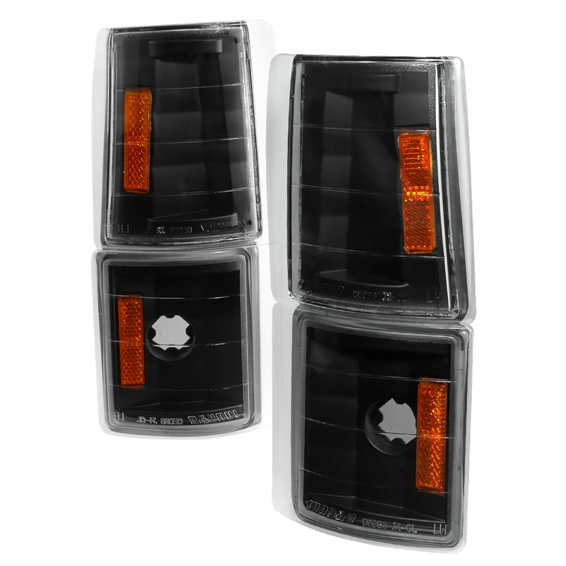 Spec-D 94-98 Gmc Full Size Pick Up Corner Light 4 Pcs Black 2LC-G2G4JM-V2-TM