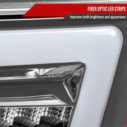 Spec-D 04-12 Chevrolet Colorado Gmc Canyon Headlights With Led Bar And Parking Lights With Led Bar Chrome Housing Clear Lens Switchback Sequential Turn Signal - 9006 Low Beam 9005 High Beam Not Included 2LCLH-COL04-G3-RS