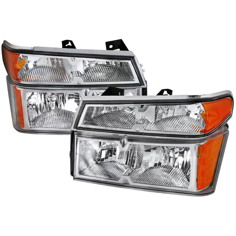 Spec-D 04-12 Chevrolet Colorado Headlight + Corner Light Set- Chrome 2LCLH-COL04-RS