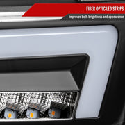 Spec-D 04-12 Chevrolet Colorado Gmc Canyon Headlights With Led Bar And Parking Lights With Led Bar Matte Black Housing Clear Lens Switchback Sequential Turn Signal - 9006 Low Beam 9005 High Beam Not Included 2LCLH-COL04JM-G3-RS