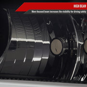 Spec-D 04-12 Chevrolet Colorado Gmc Canyon Headlights With Led Bar And Parking Lights With Led Bar Matte Black Housing Smoked Lens Switchback Sequential Turn Signal - 9006 Low Beam 9005 High Beam Not Included 2LCLH-COL04SM-G3-RS