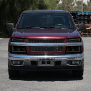 Spec-D 04-12 Chevrolet Colorado Gmc Canyon Headlights With Led Bar And Parking Lights With Led Bar Matte Black Housing Smoked Lens Switchback Sequential Turn Signal - 9006 Low Beam 9005 High Beam Not Included 2LCLH-COL04SM-G3-RS