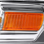 Spec-D 06-11 Mercury Grand Marquis Headlights And Corner Light Combo Chrome Housing Clear Lens With Amber Reflector - Turn Signal Bulbs Included 2LCLH-GMAR06-GO