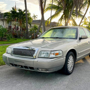 Spec-D 06-11 Mercury Grand Marquis Headlights And Corner Light Combo Chrome Housing Clear Lens With Amber Reflector - Turn Signal Bulbs Included 2LCLH-GMAR06-GO