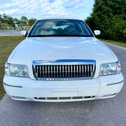Spec-D 06-11 Mercury Grand Marquis Headlights And Corner Light Combo Chrome Housing Clear Lens With Amber Reflector - Turn Signal Bulbs Included 2LCLH-GMAR06-GO