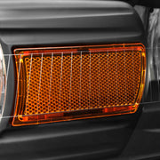 Spec-D 06-11 Mercury Grand Marquis Headlights And Corner Light Combo Black Housing Clear Lens With Amber Reflector - Turn Signal Bulbs Included 2LCLH-GMAR06JM-GO