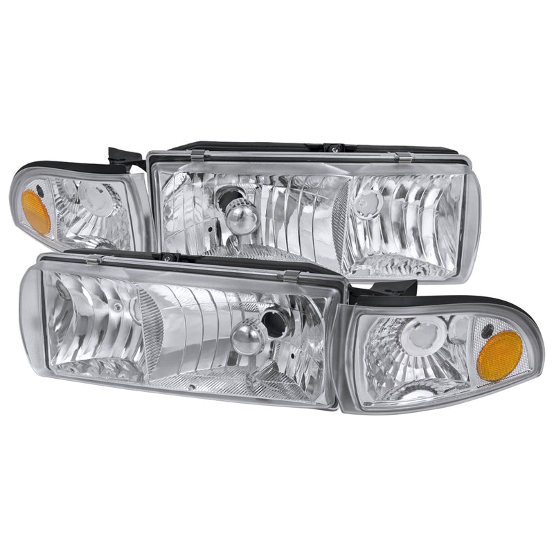 Spec-D 91-96 Chevrolet Impala Chrome Euro Headlight With Corner 2LCLH-IPA91-EU