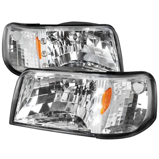 Spec-D 93-97 Ford  Ranger Headlights With Led- Chrome 2LCLH-RAN93-V2-OZ