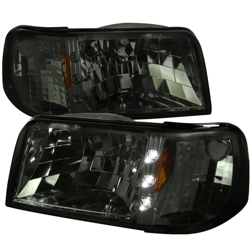 Spec-D 93-97 Ford  Ranger Headlights With Led- Smoke 2LCLH-RAN93G-V2-OZ