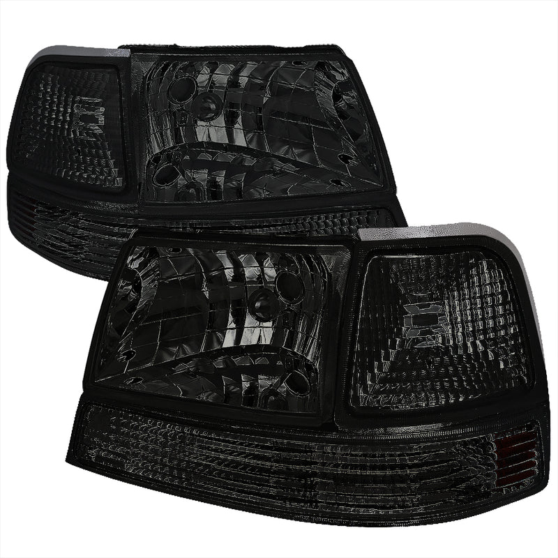 Spec-D 98-00 Ford  Ranger  Combo: Headlight And Corner Light Smoked 2LCLH-RAN98G-ABM