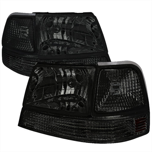 Spec-D 98-00 Ford  Ranger  Combo: Headlight And Corner Light Smoked 2LCLH-RAN98G-ABM