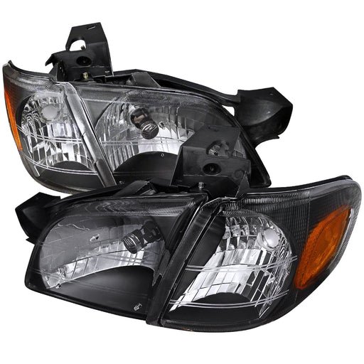 Spec-D 97-05 Chevrolet  Venture  1 Piece Crystal Headlights Black 2LCLH-VENT97JM-RS
