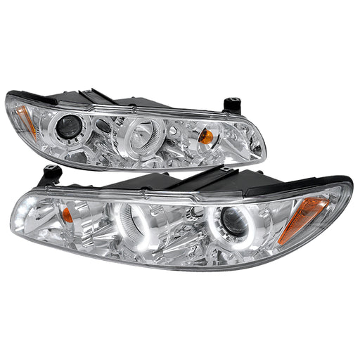 Spec-D 97-03 Pontiac Grand Prix Halo Led Projector Chrome 2LCLHP-GPX97-TM