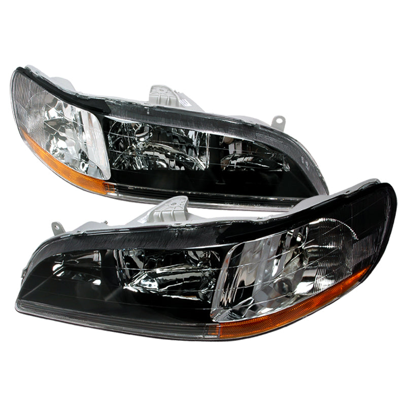 Spec-D 98-02 Honda Accord Crystal Housing Headlights Black 2LH-ACD98JM-KS