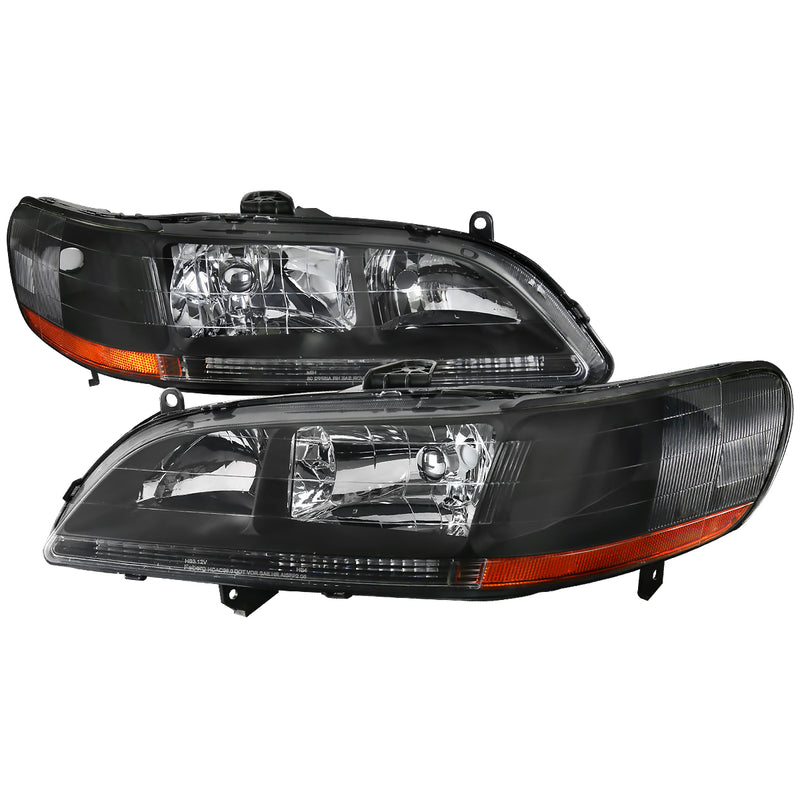 Spec-D 98-02 Honda Accord Crystal Housing Headlights Black 2LH-ACD98JM-RS