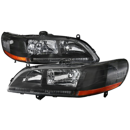 Spec-D 98-02 Honda Accord Crystal Housing Headlights Black 2LH-ACD98JM-RS