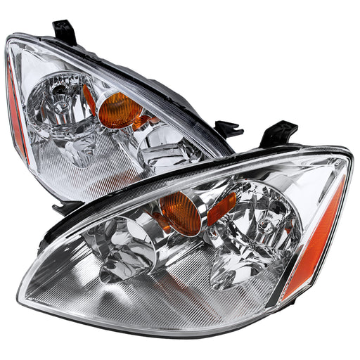 Spec-D 02-04 Nissan Altima Euro Headlight Chrome Housing 2LH-ALT02-RS