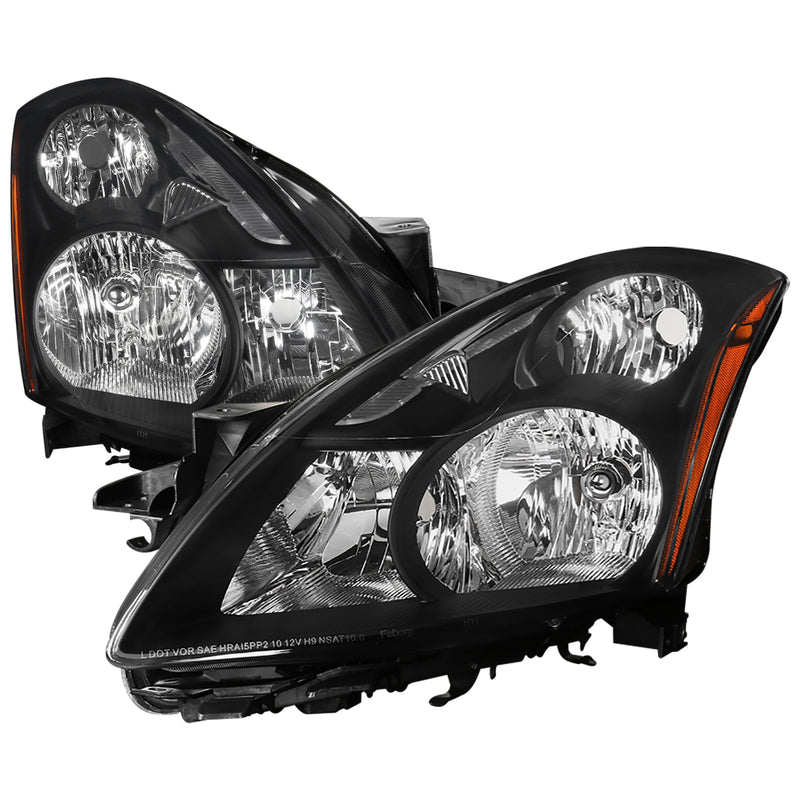 Spec-D 10-12 Nissan Altima Headlights- Black 2LH-ALT10JM-GO