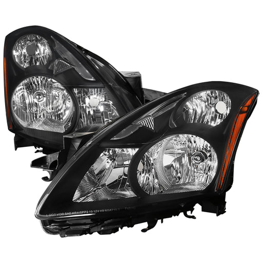 Spec-D 10-12 Nissan Altima Headlights- Black 2LH-ALT10JM-GO