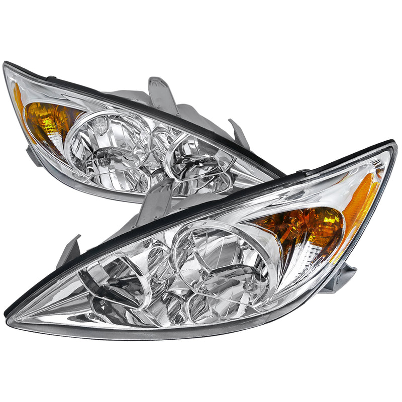 Spec-D 02-04 Toyota  Camry  Euro Headlights Chrome Housing 2LH-CAM02-RS