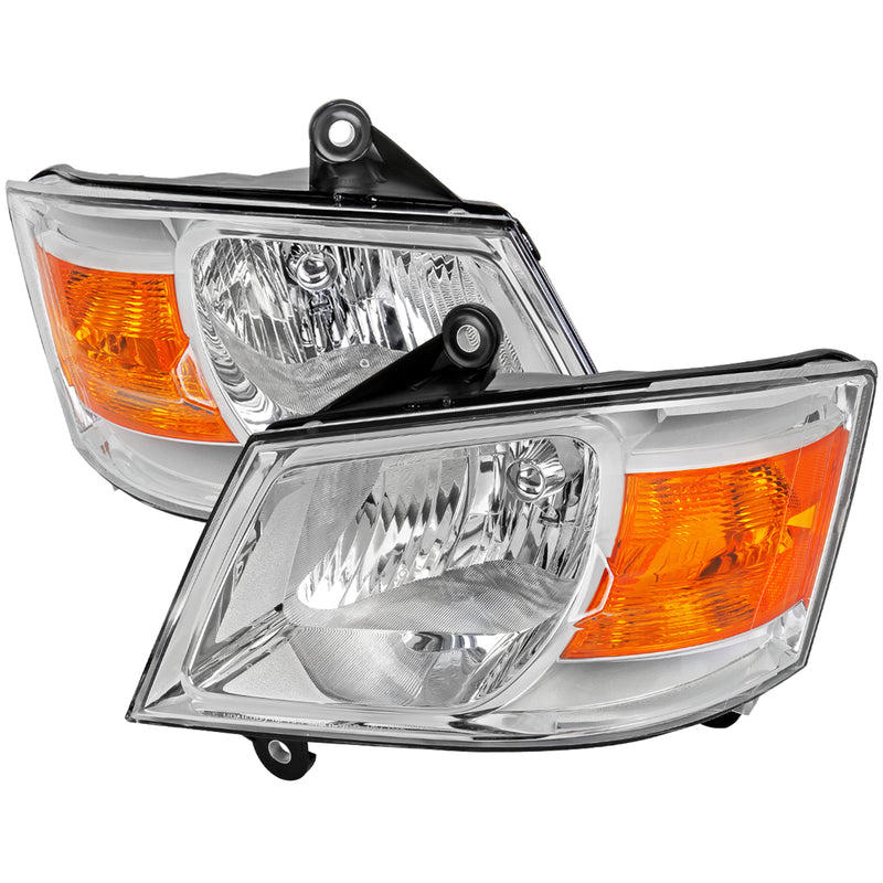 Spec-D 08-10 Dodge Caravan Headlights- Chrome 2LH-CAR08-RS