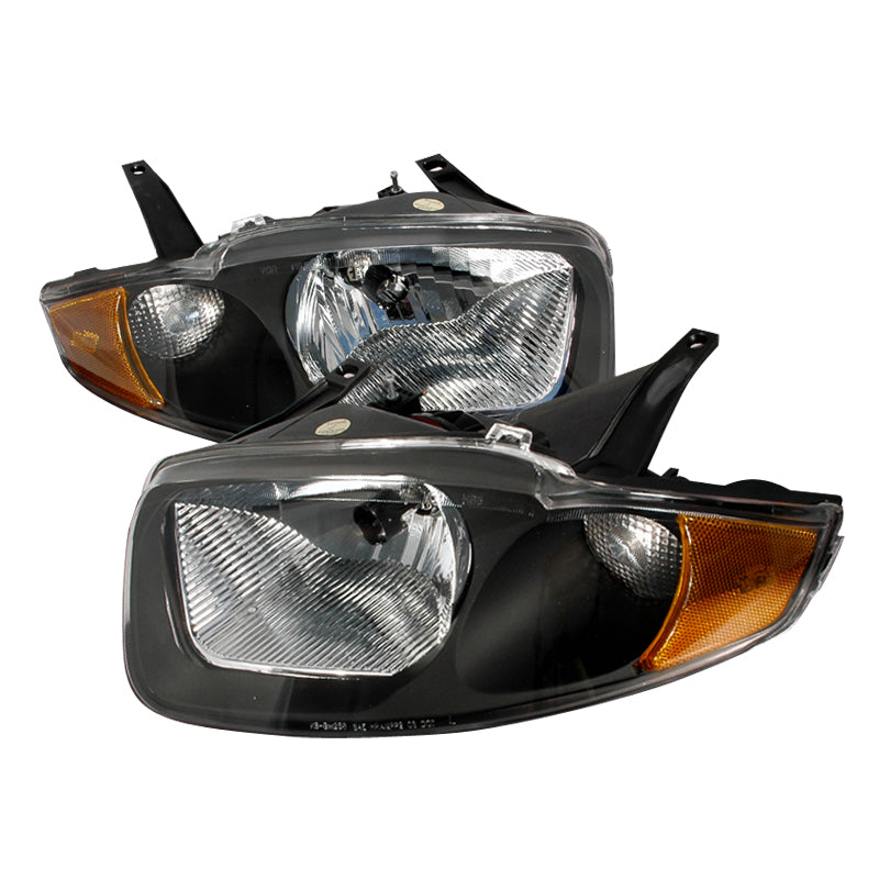 Spec-D 03-05 Chevrolet Cavalier Crystal Housing Headlights Black 2LH-CAV03JM-KS