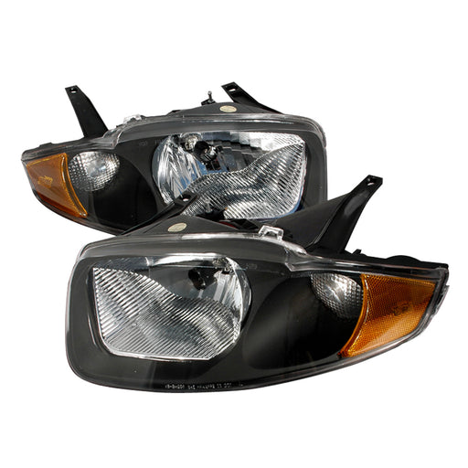 Spec-D 03-05 Chevrolet Cavalier Crystal Housing Headlights Black 2LH-CAV03JM-KS