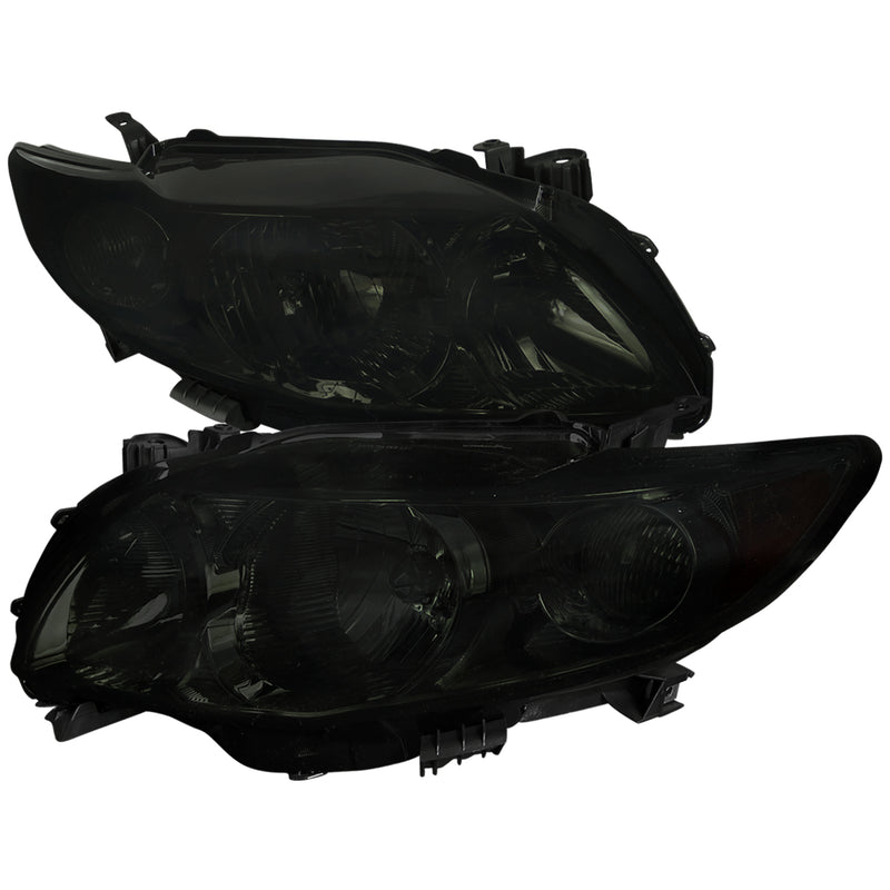 Spec-D 09-10 Toyota  Corolla  Euro Headlight Smoked Lens Chrome Housing 2LH-COR09G-RS