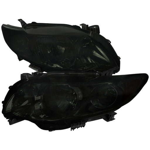 Spec-D 09-10 Toyota  Corolla  Euro Headlight Smoked Lens Chrome Housing 2LH-COR09G-RS