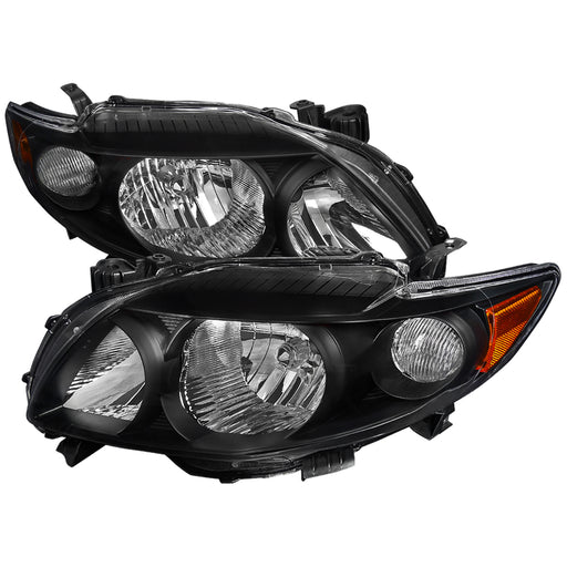 Spec-D 09-10 Toyota  Corolla  Euro Headlight Black Housing 2LH-COR09JM-RS